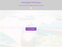 Tablet Screenshot of growinginhisgrace.com